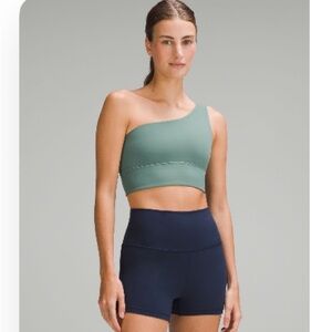 Lululemon Align Asymmetrical Bra in Medium Forest